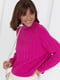 Трикотажний светр з рукавами-регланами кольору фуксія | 6807286 | фото 6