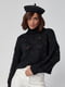 Ажурний чорний светр із застібкою з боків | 6807308 | фото 7