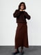 Темно-коричневий светр із рукавами-регланами | 6807311 | фото 3