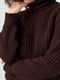Темно-коричневий светр із рукавами-регланами | 6807311 | фото 4
