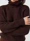 Темно-коричневий светр із рукавами-регланами | 6807311 | фото 9