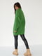 Зелений светр фактурної в'язки з ворсистої пряжі | 6807315 | фото 2