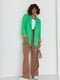 Піджак із кольоровою підкладкою зелений | 6807421 | фото 5
