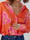 Шовкова блуза на гудзиках з квітковим візерунком | 6807571 | фото 5