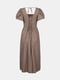 Сукня з натурального льону у кольорі мокко | 6807743 | фото 2