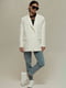 Белый пиджак классического кроя | 6808124 | фото 5