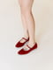 Червоні велюрові туфлі | 6808446 | фото 5