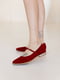 Червоні велюрові туфлі | 6808446 | фото 6