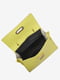 Кожаная сумка кросс-боди лимонного цвета | 6808455 | фото 3