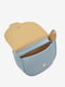 Голубая кожаная сумка кросс-боди | 6808459 | фото 3