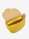Желтая кожаная сумка кросс-боди | 6808460 | фото 3