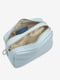 Голубая кожаная сумка кросс-боди | 6808480 | фото 3