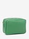 Зелена шкіряна сумка крос-боді | 6808481 | фото 2