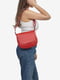 Красная кожаная сумка кросс-боди | 6808492 | фото 4