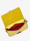 Жовта шкіряна сумка крос-боді | 6808497 | фото 3