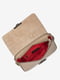 Шкіряна сумка крос-боді кольору світлий тауп | 6808500 | фото 3