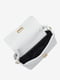 Белая кожаная сумка кросс-боди | 6808512 | фото 4