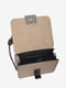 Шкіряна сумка крос-боді кольору світлий тауп | 6808514 | фото 3