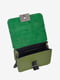 Шкіряна сумка крос-боді трав'яного кольору | 6808515 | фото 3