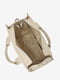Бежевая кожаная сумка-тоут | 6808525 | фото 3