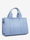 Голубая кожаная сумка-тоут | 6808527 | фото 2