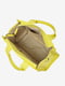 Жовта шкіряна сумка-тоут | 6808529 | фото 3