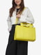 Желтая кожаная сумка-тоут | 6808529 | фото 4