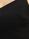 Чорна нічна сорочка вільного крою в рубчик | 6808639 | фото 4