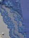 Сині напівбатальні труси-сліпи з мереживом | 6808654 | фото 3
