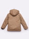 Куртка дитяча демісезонна коричнева з капюшоном | 6808676 | фото 2