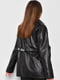 Куртка з екошкіри чорного кольору | 6808711 | фото 3