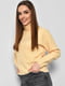 Жовтий базовий светр | 6808762 | фото 2