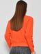 Базовий светр помаранчевого кольору з високим коміром | 6808764 | фото 3