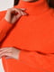 Базовий светр помаранчевого кольору з високим коміром | 6808764 | фото 4