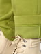 Спортивні штани на флісі салатового кольору  | 6808782 | фото 4