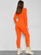 Спортивний костюм помаранчевого кольору: лонгслів і джогери | 6808800 | фото 3