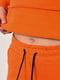 Спортивний костюм помаранчевого кольору: худі і джогери | 6808822 | фото 4