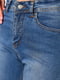 Сині джинси скіні з потертостями | 6808890 | фото 4