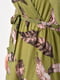Сукня шифонова зеленого кольору з квітковим принтом | 6808996 | фото 4