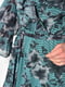 Сукня шифонова зеленого кольору з квітковим принтом | 6808998 | фото 4