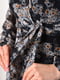 Сукня шифонова чорного кольору з принтом | 6809006 | фото 4