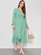 Сукня зеленого кольору з принтом | 6809019 | фото 2