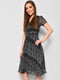 Сукня чорного кольору з принтом з візерунком | 6809022 | фото 2