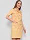 Сукня-сорочка однотонна жовтого кольору | 6809027 | фото 2