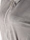 Сірий велюровий халат з капюшоном | 6809029 | фото 4