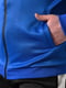 Синьо-чорний спортивний костюм: кофта і штани | 6809088 | фото 4