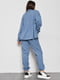 Блакитний вельветовий костюм: сорочка і джогери | 6809155 | фото 3