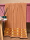 Рушник банний махровий коричневого кольору | 6809211