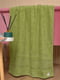 Рушник банний махровий зеленого кольору | 6809225 | фото 2