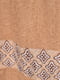 Рушник банний махровий бежевого кольору | 6809240 | фото 3